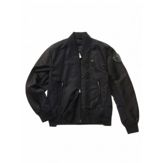 BOMBER BLAUER MUJER DE SATÉN Y NEOPRENO OLIVIA - 