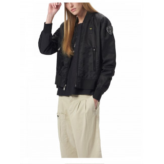 BOMBER OLIVIA DA DONNA IN RASO E NEOPRENE