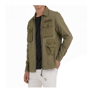 SOBRECAMISA MILITAR REPLAY BOLSILLOS