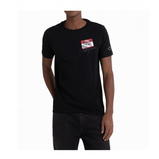 T-SHIRT REPLAY UOMO COLORE NERO CON STAMPA VAN - 