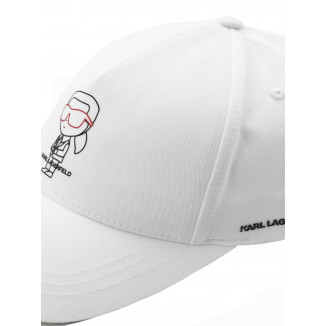 GORRA MAXI LOGO KARL BLANCA