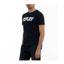 T-SHIRT REPLAY CON STAMPA LOGO FRONTALE - 