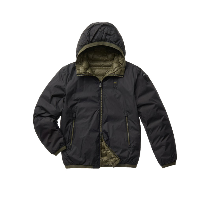 PLUMÍFERO BLAUER REVERSIBLE TERMOSOLDADO DONALD NEGRO - PLUMÍFERO BLAUER REVERSIBLE TERMOSOLDADO DONALD NEGRO -