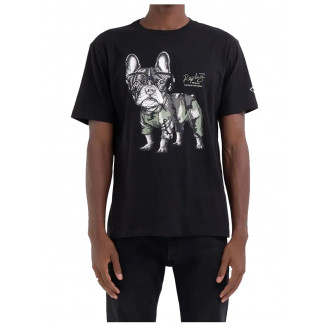 CAMISETA REPLAY CON ESTAMPADO BULLDOG - 