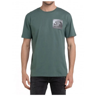 T-SHIRT REPLAY CON STAMPA MOTORCYCLES - 