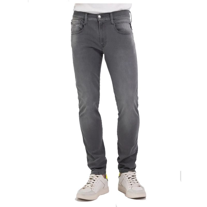 JEANS REPLAY SLIM AMBASS HYPERFLEX RE-USED GREY - 