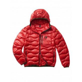 PIUMINO LEGGERO WAVE BLAUER ROSSO CON ONDE - 