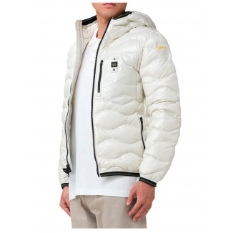 PIUMINO LEGGERO WAVE BLAUER BIANCO CON ONDE - 