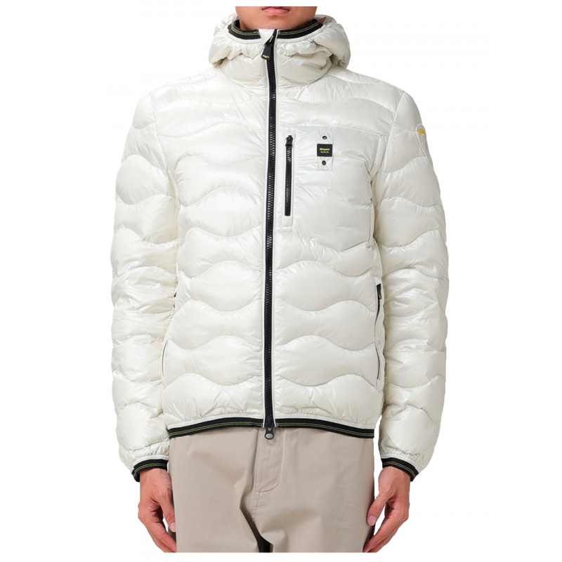 PIUMINO LEGGERO WAVE BLAUER BIANCO CON ONDE - 