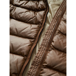 BLAUER PIUMINO LUNGO CON CAPPUCCIO AGNES COLORE DACHSHUND