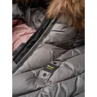 PIUMINO CON CAPPUCCIO GRIGIO BLAUER ALICIA