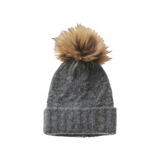 GORRO DE LANA Y ALPACA CON POMPOM BLAUER - 