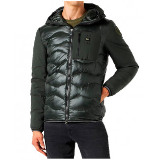 PIUMINO BLAUER IN NAILON E NEOPRENE HERMAN VERDE - 