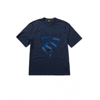 CAMISETA BLAUER ESCUDO PINCELADO - 