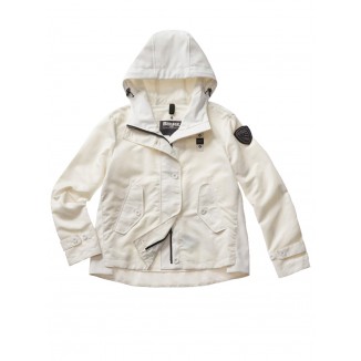 GIACCA BIKER BLAUER EZEKIEL IN PELLE - 