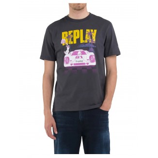 CAMISETA REPLAY ESTAMPADO CUSTOM GARAJE - 