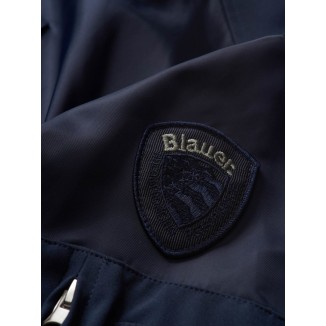 BOMBER JOHN BLAUER IN RASO E NEOPRENE