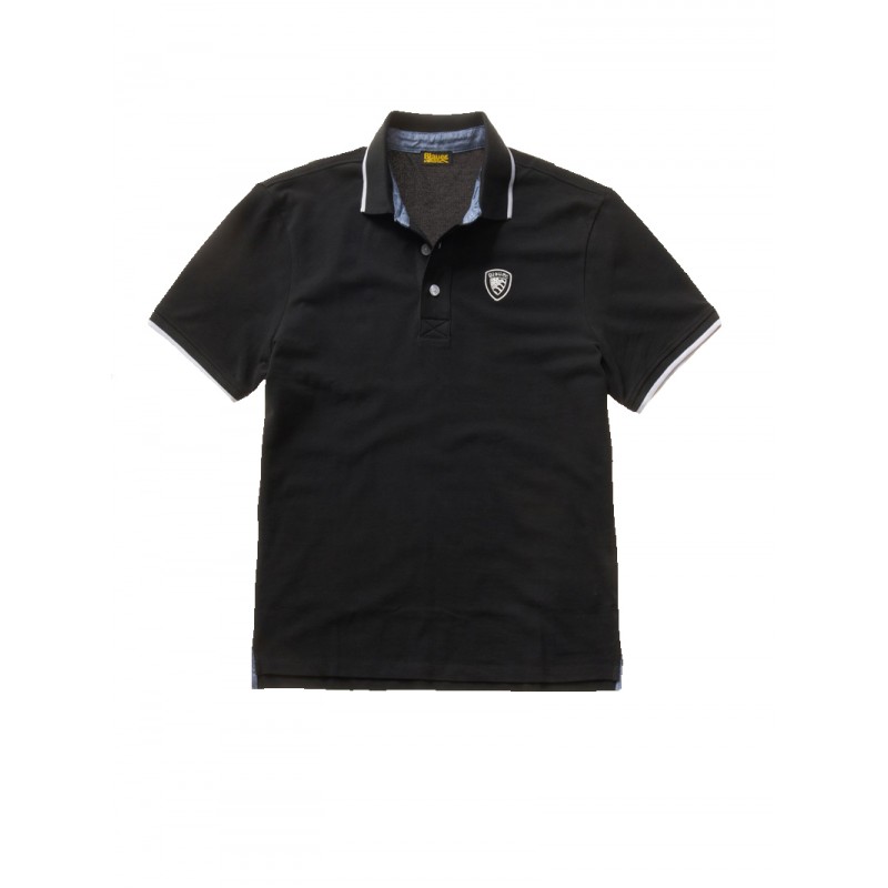 POLO BLAUER CON BORDES RAYADOS - POLO BLAUER CON BORDES RAYADOS -