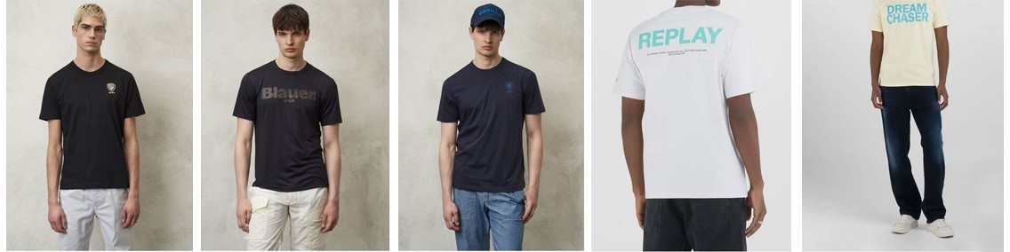Camisetas de moda para hombre.